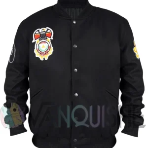 Eazy E 8 Ball Posse Jacket Front Look