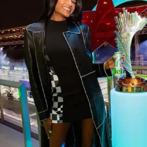 F1 Grand Prix Las Vegas Simone Ashley Coat