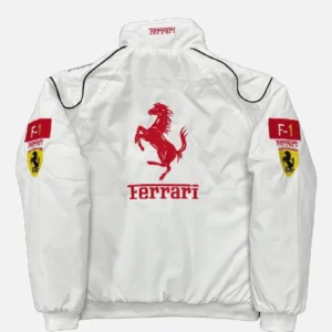 Ferrari F1 Vintage Racing White Jacket