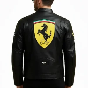 Ferrari Racing Motorsport Premium Leather Jacket