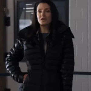 Finding Her Edge Meredith Forlenza Black Puffer Coat