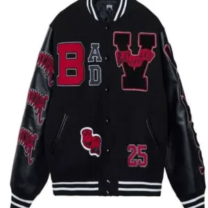 Giselle Bad Vibes Varsity Jacket Front Look