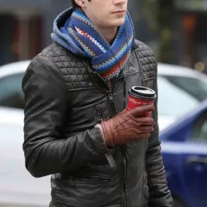 Grant Gustin The Flash Black Leather Jacket