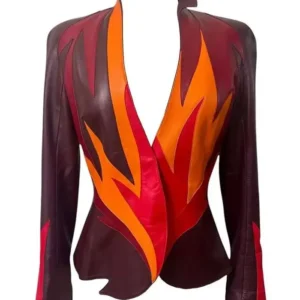 Happy New Year Dua Lipa Leather Blazer