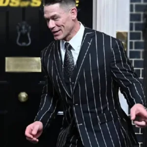 Head Of State John Cena Screening Striped Blazer