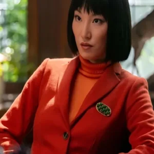 His and Hers Poppy Liu Red Blazer