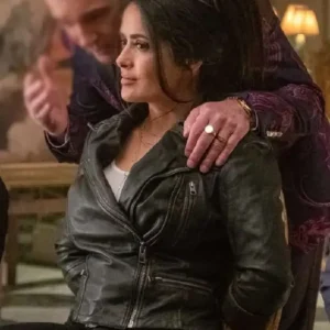 Hitman’s Wife’s Bodyguard Salma Hayek Black Jacket