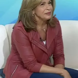 Hoda Kotb The Today Show Leather Jacket Front Look
