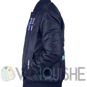 Houston Texans H-Town Navy Satin Jacket