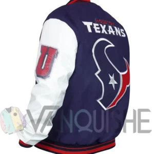 Houston Texans Mashup Classic Rib Navy and White Jacket