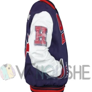 Houston Texans Mashup Classic Rib Navy and White Jacket