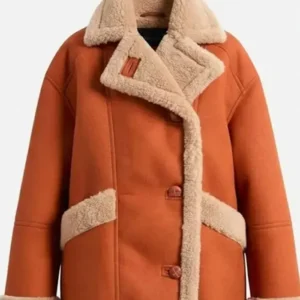 Ici Tout Commence Cesar Verneuil Shearling Car Coat Front Look