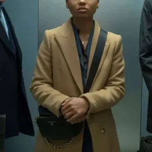 Industry Harper Stern Brown Wool Coat Front