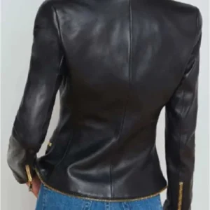 Industry Marisa Abela Black Leather Blazer