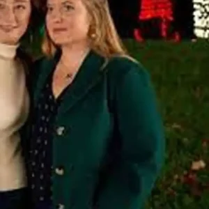 Jaicy Elliot My Southern Family Christmas Green Coat