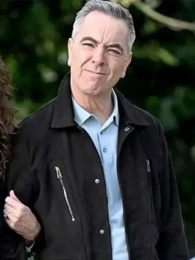 James Nesbitt Run Away Black Suede Leather Jacket