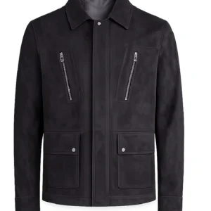 James Nesbitt Run Away Black Suede Leather Jacket