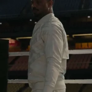 Jordan Creed Michael B. Jordan White Bomber Jacket