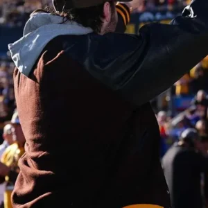Josh Allen Retirement Ceremony Varsity Jacket Back Look