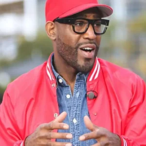 Karamo Brown Queer Eye Movie Event Red Jacket