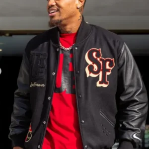 Kendrick Bourne 49ers Varsity Jacket Front look