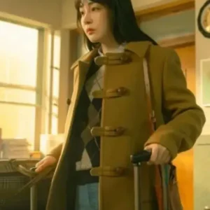 Kim Min-ha Typhoon Family Brown Wool Coat