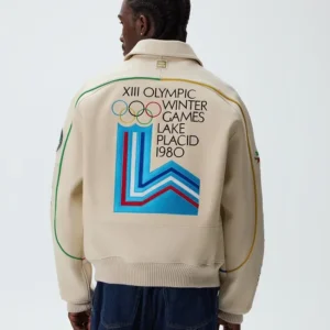 Kith x AVIREX Olympics Heritage Leather Bomber Jacket