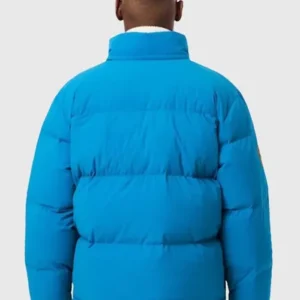 Lacoste x Olympic Heritage Cortina Blue Puffer Jacket Back look