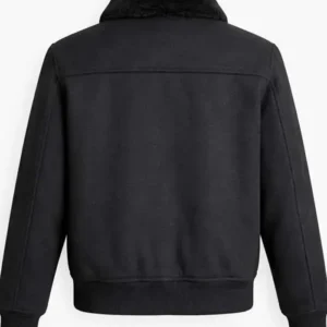 Law and Order SVU S27 Odafin Tutuola Fur Bomber Jacket Back look