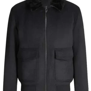 Law and Order SVU S27 Odafin Tutuola Fur Bomber Jacket Front Look