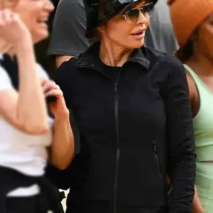 Lisa Rinna The Traitors Black Jacket Front