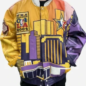 Los Angeles NBA All Star 2004 Jeff Hamilton Leather Jacket