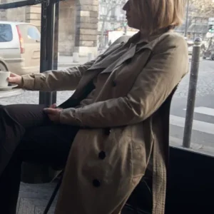 Lupin S01 Claire Trench Coat Front Look