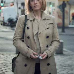 Lupin S01 Claire Trench Coat Front Look