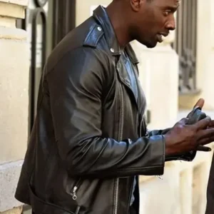 Lupin S03 Assane Black Leather Jacket