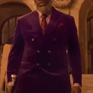 Lupin S03 Assane Purple Suit Front Look