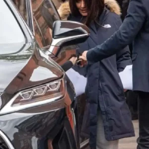 Magic Mike’s Last Dance Salma Hayek Blue Coat