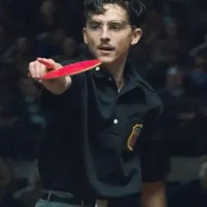 Marty Supreme Timothee Chalamet Polo Shirt Front Look