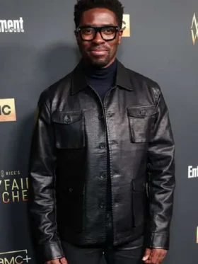 Mayfair Witches Tongayi Chirisa Black Leather Jacket