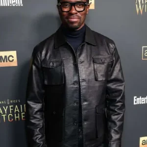 Mayfair Witches Tongayi Chirisa Black Leather Jacket