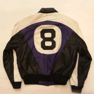 Michael Hoban 8 Ball Logo Purple and Black Jacket