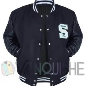 Michigan State Aliyah Moore Varsity Jacket Front