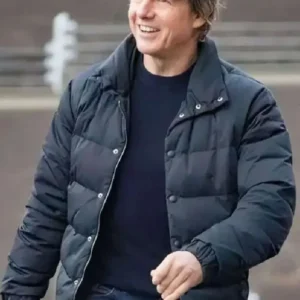 Mission Impossible 8 Tom Cruise Black Puffer Jacket