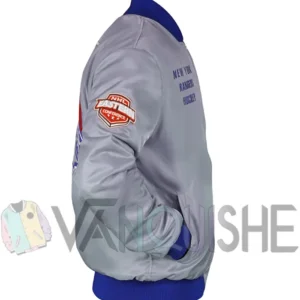 NY Rangers Team OG 2.0 Silver Satin Jacket