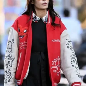 NYC 2026 Famke Janssen Varsity Jacket