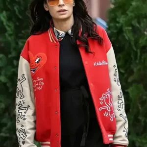 NYC 2026 Famke Janssen Varsity Jacket