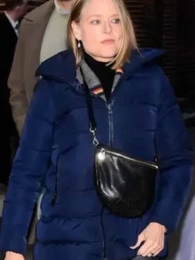 NYC 2026 Jodie Foster Puffer Jacket Front Look