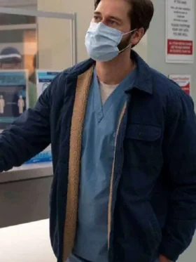 New Amsterdam Ryan Eggold Blue Jacket