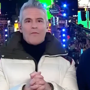 New Year’s Eve Andy Cohen White Jacket Front Look