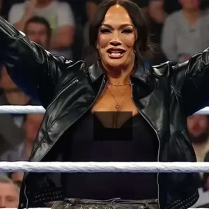 Nia Jax WWE Smackdown Black Leather Jacket